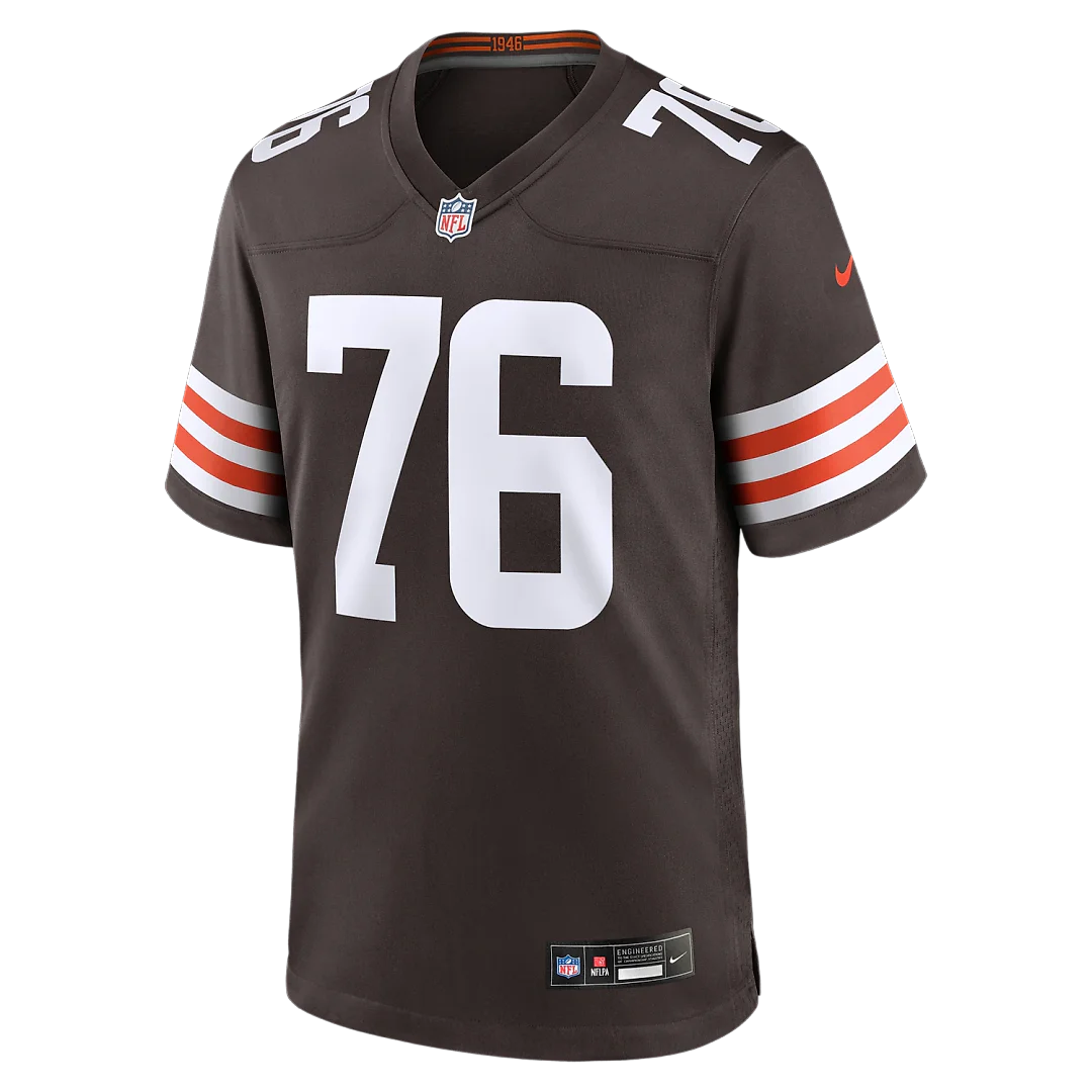 Zennovawear Lou Groza Cleveland Browns Game Retired Player Jersey - Brown