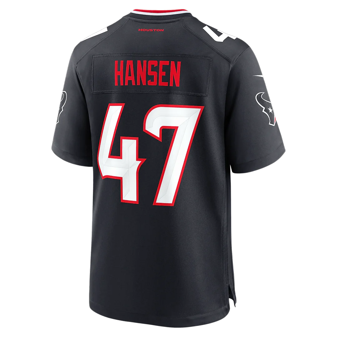 Zennovawear Louis Hansen Houston Texans Team Game Jersey - Navy