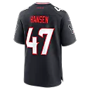 Zennovawear Louis Hansen Houston Texans Team Game Jersey - Navy