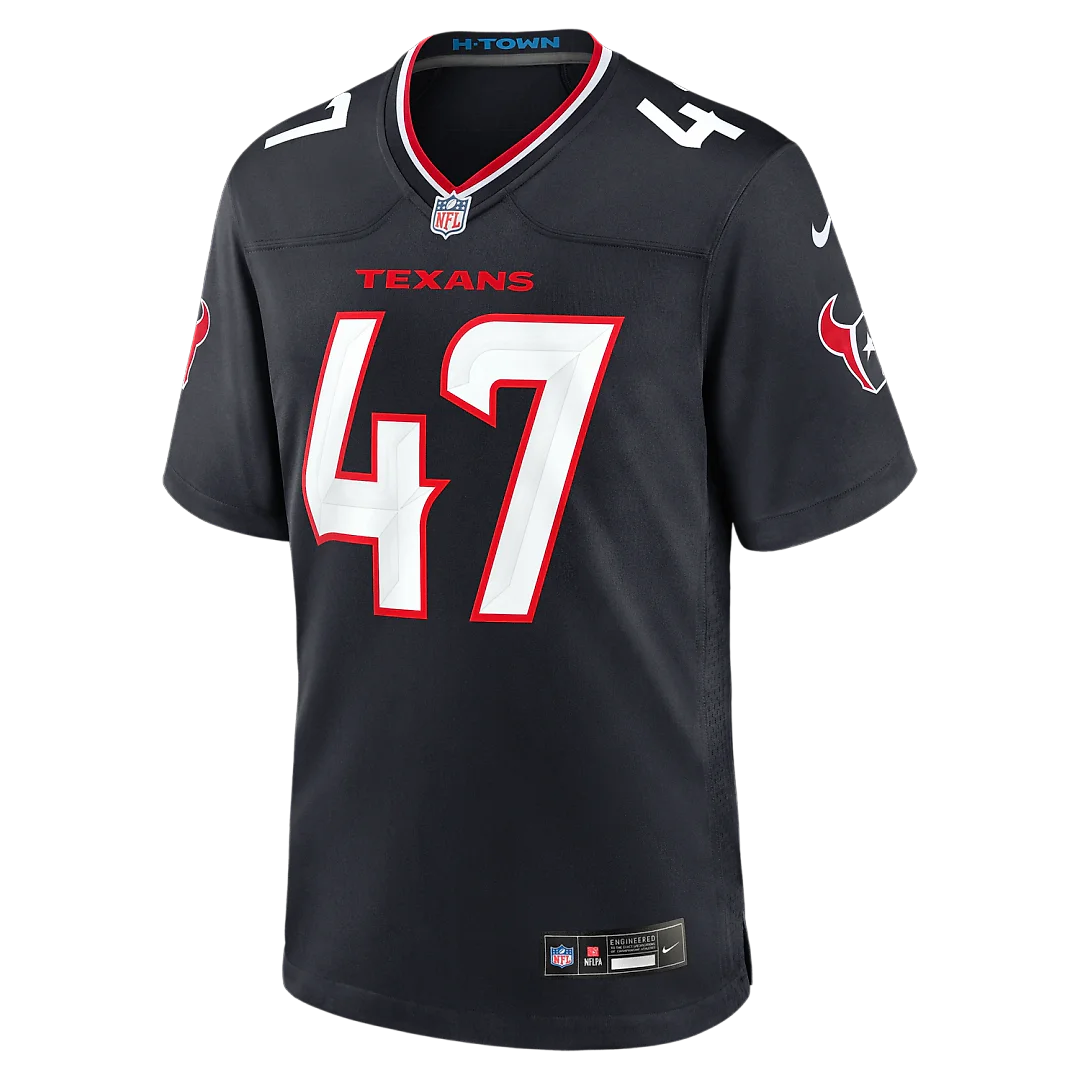 Zennovawear Louis Hansen Houston Texans Team Game Jersey - Navy
