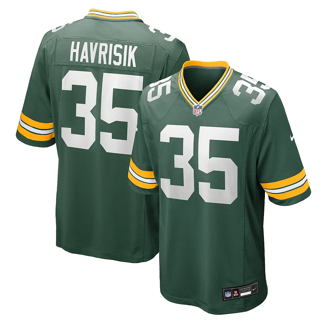 Zennovawear Lucas Havrisik Green Bay Packers Team Game Jersey - Green