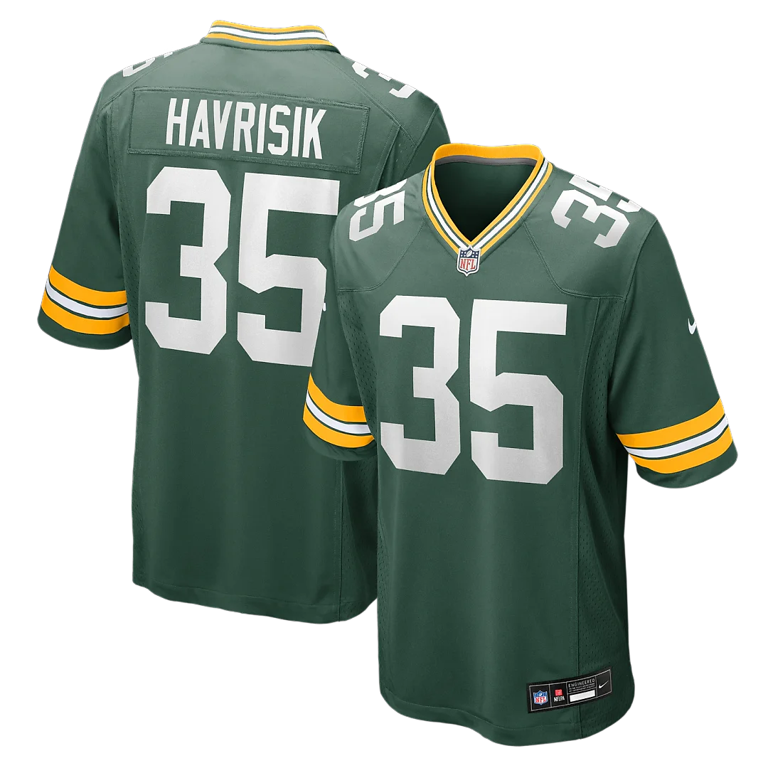 Zennovawear Lucas Havrisik Green Bay Packers Team Game Jersey - Green