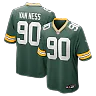 Zennovawear Lukas Van Ness Green Bay Packers Game Jersey - Green