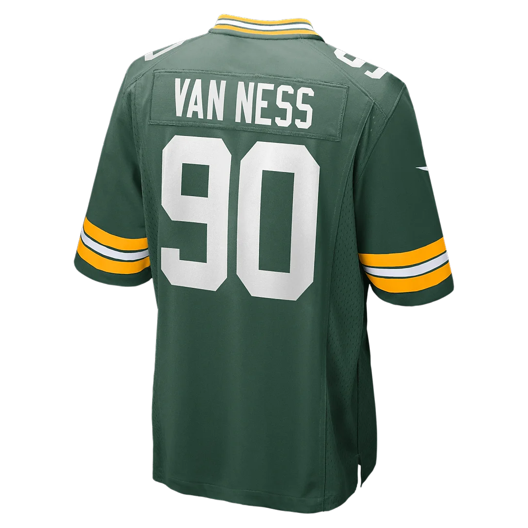 Zennovawear Lukas Van Ness Green Bay Packers Game Jersey - Green
