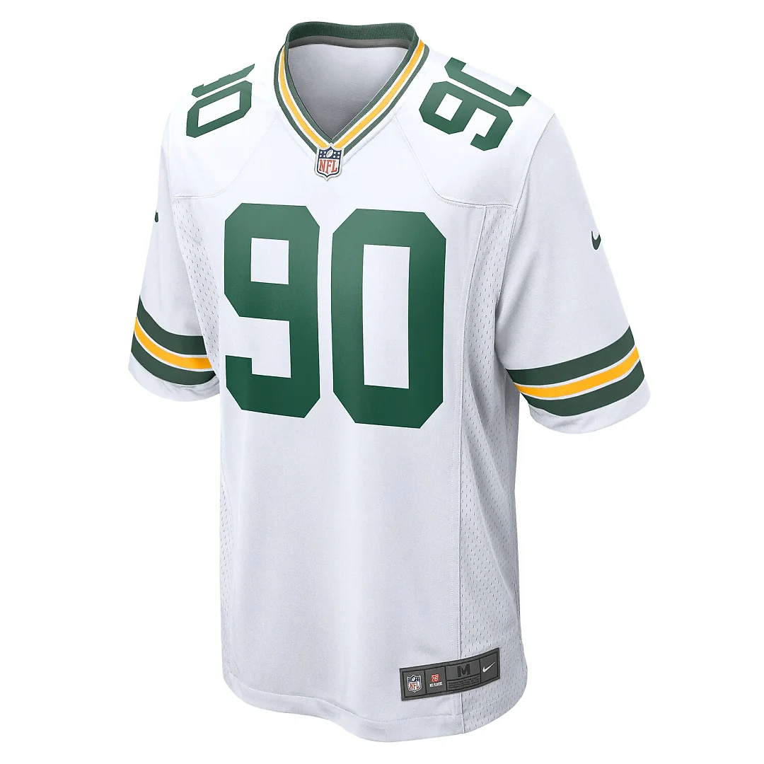 Zennovawear Lukas Van Ness Green Bay Packers Game Jersey - White