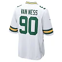 Zennovawear Lukas Van Ness Green Bay Packers Game Jersey - White
