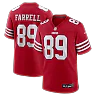 Zennovawear Luke Farrell San Francisco 49ers Team Game Jersey - Scarlet
