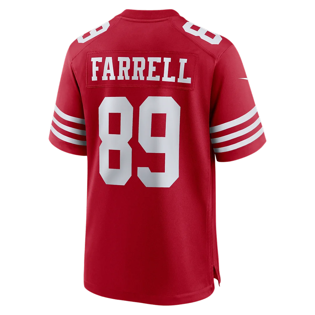 Zennovawear Luke Farrell San Francisco 49ers Team Game Jersey - Scarlet