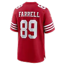Zennovawear Luke Farrell San Francisco 49ers Team Game Jersey - Scarlet