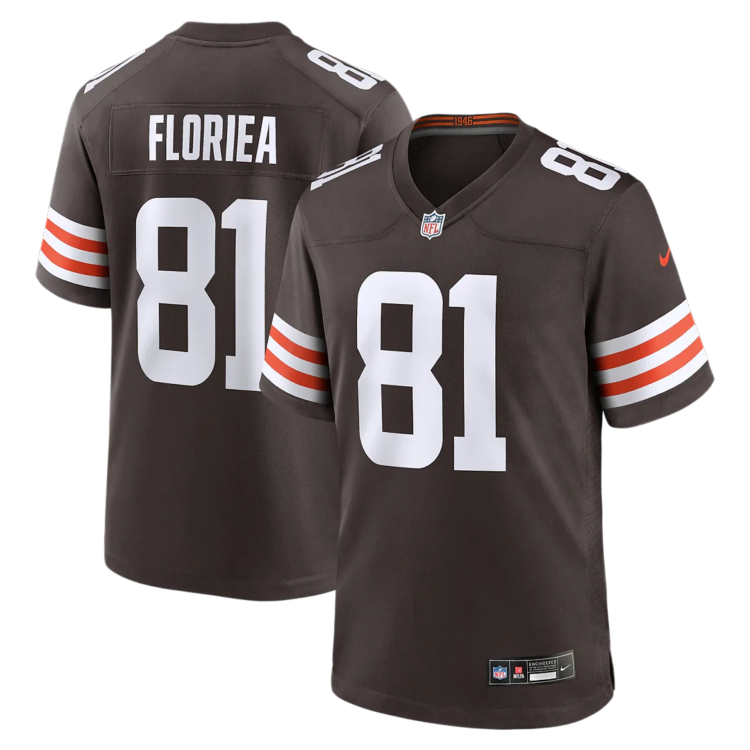 Zennovawear Luke Floriea Cleveland Browns Team Game Jersey - Brown