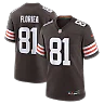 Zennovawear Luke Floriea Cleveland Browns Team Game Jersey - Brown