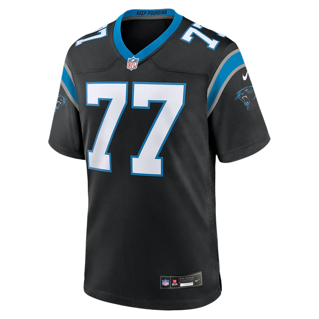 Zennovawear Luke Fortner Carolina Panthers Team Game Jersey - Black