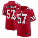 Zennovawear Luke Gifford San Francisco 49ers Team Game Jersey - Scarlet