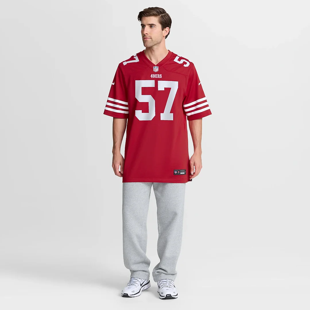 Zennovawear Luke Gifford San Francisco 49ers Team Game Jersey - Scarlet