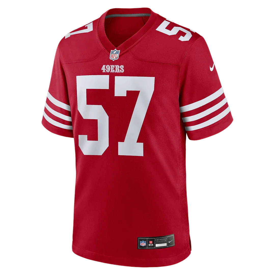 Zennovawear Luke Gifford San Francisco 49ers Team Game Jersey - Scarlet