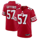 Zennovawear Luke Gifford San Francisco 49ers Team Game Jersey - Scarlet