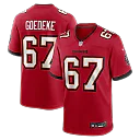 Zennovawear Luke Goedeke Tampa Bay Buccaneers Game Player Jersey - Red