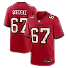 Zennovawear Luke Goedeke Tampa Bay Buccaneers Game Player Jersey - Red