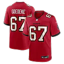 Zennovawear Luke Goedeke Tampa Bay Buccaneers Game Player Jersey - Red