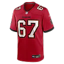 Zennovawear Luke Goedeke Tampa Bay Buccaneers Game Player Jersey - Red