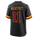 Zennovawear Luke McCaffrey Washington Commanders Hail Raiser Alternate Game Jersey - Black