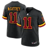Zennovawear Luke McCaffrey Washington Commanders Hail Raiser Alternate Game Jersey - Black