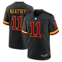 Zennovawear Luke McCaffrey Washington Commanders Hail Raiser Alternate Game Jersey - Black
