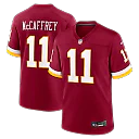 Zennovawear Luke McCaffrey Washington Commanders Game Jersey - Burgundy