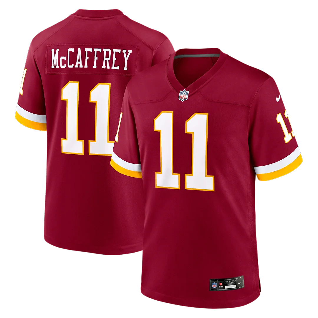 Zennovawear Luke McCaffrey Washington Commanders Game Jersey - Burgundy