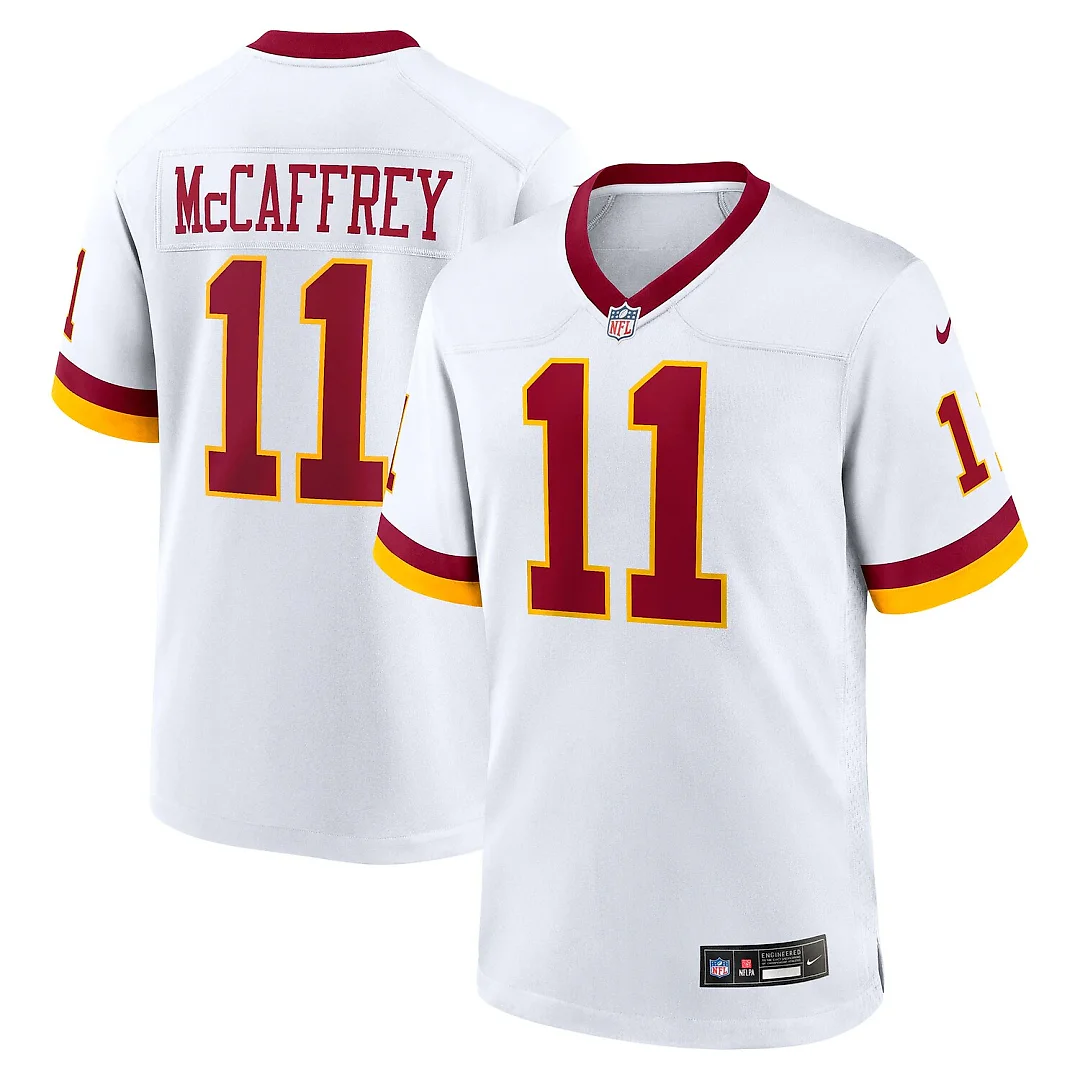 Zennovawear Luke McCaffrey Washington Commanders Game Super Bowl Era Jersey - White
