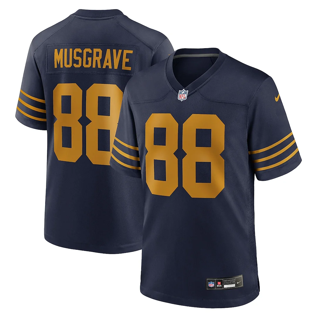 Zennovawear Luke Musgrave Green Bay Packers The 1923 Classic Game Jersey - Navy