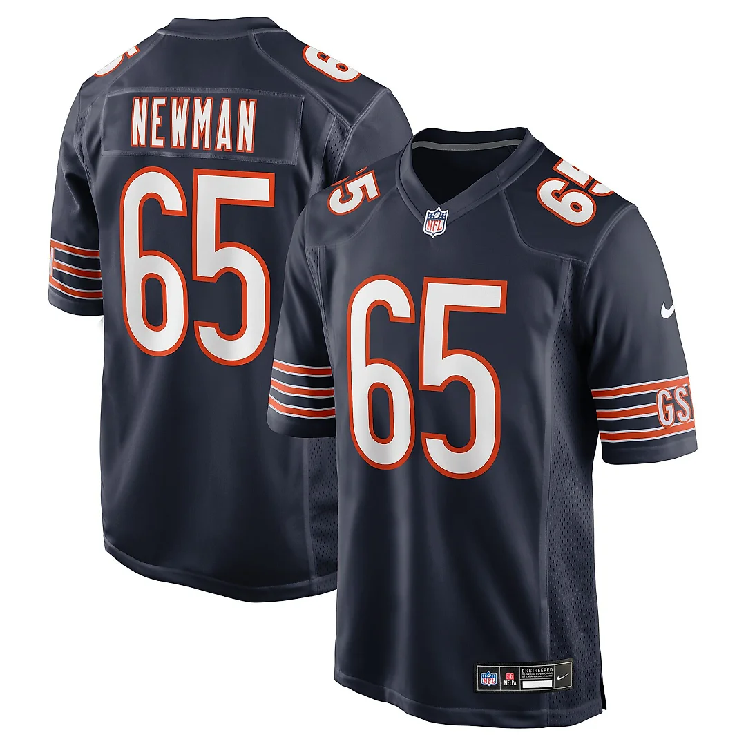 Zennovawear Luke Newman Chicago Bears Team Game Jersey - Navy