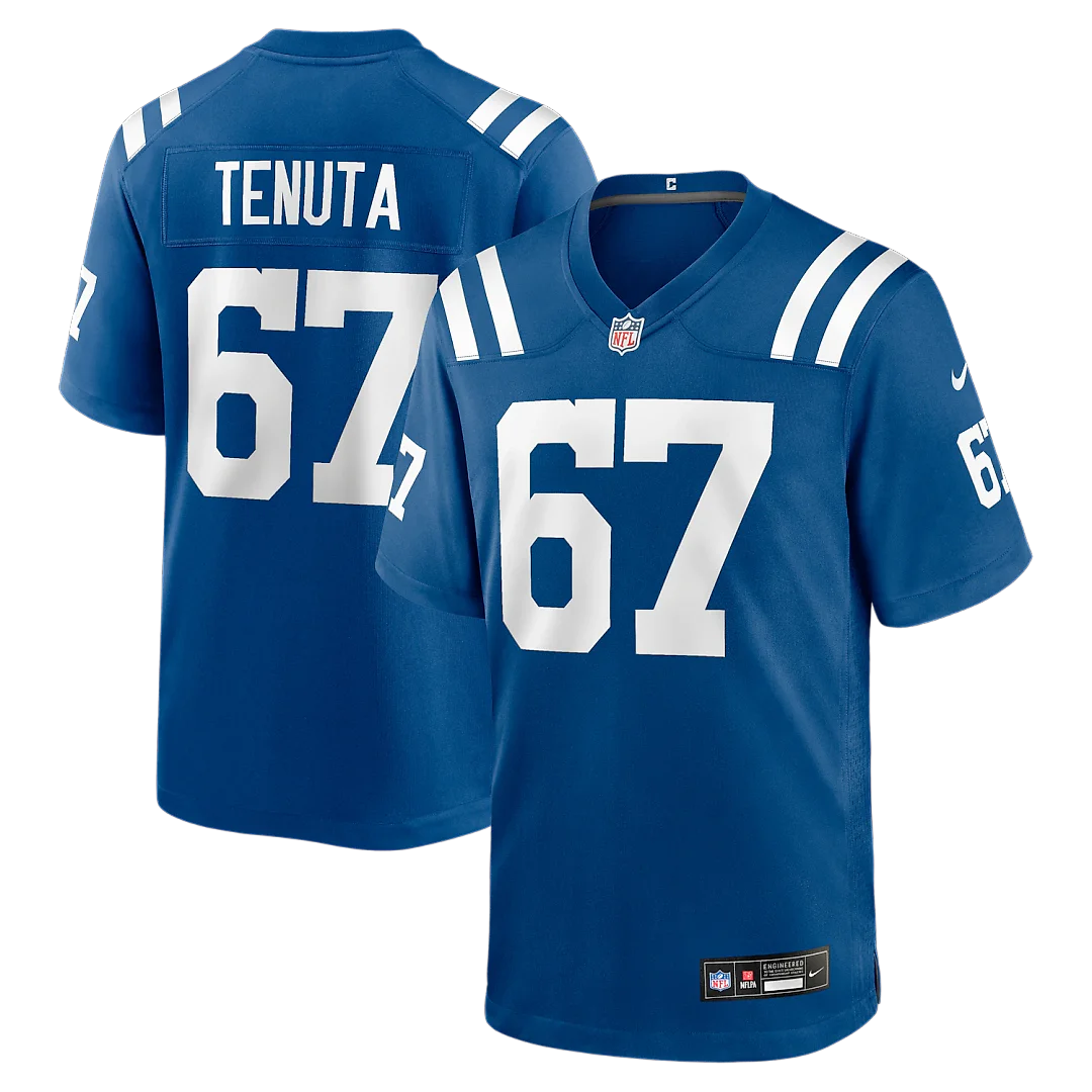Zennovawear Luke Tenuta Indianapolis Colts Team Game Jersey - Royal