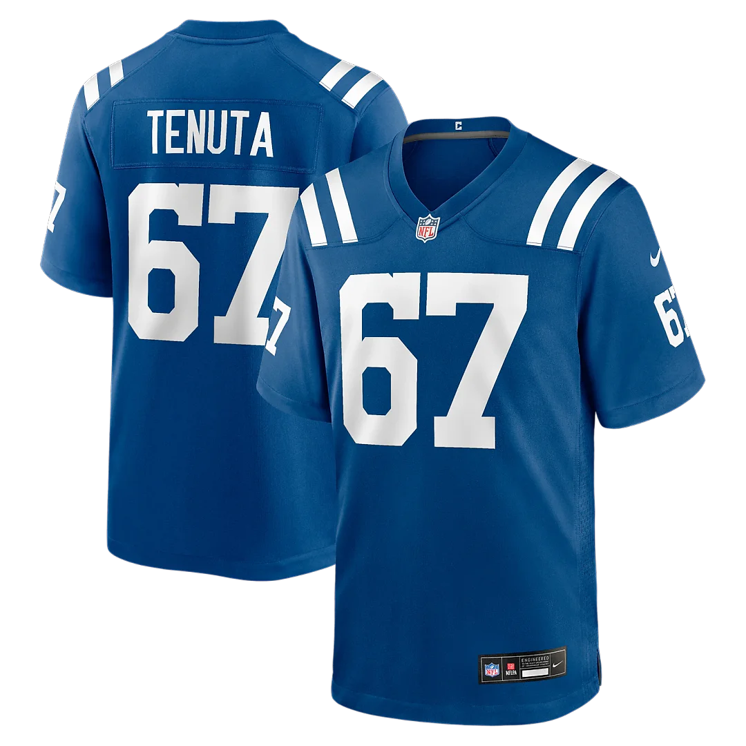 Zennovawear Luke Tenuta Indianapolis Colts Team Game Jersey - Royal