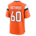 Zennovawear Luke Wattenberg Denver Broncos Team Game Jersey - Orange