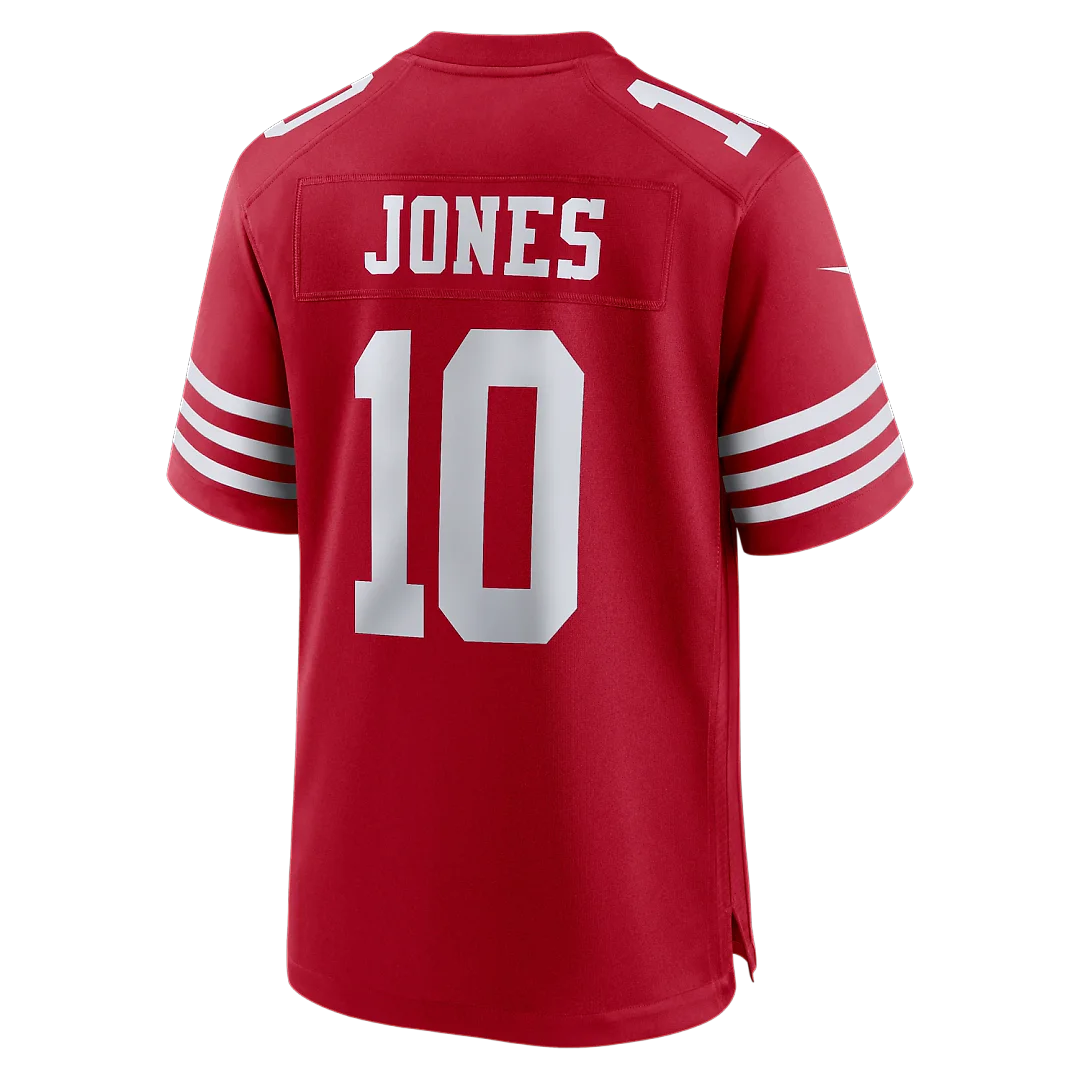 Zennovawear Mac Jones San Francisco 49ers Team Game Jersey - Scarlet