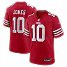 Zennovawear Mac Jones San Francisco 49ers Team Game Jersey - Scarlet