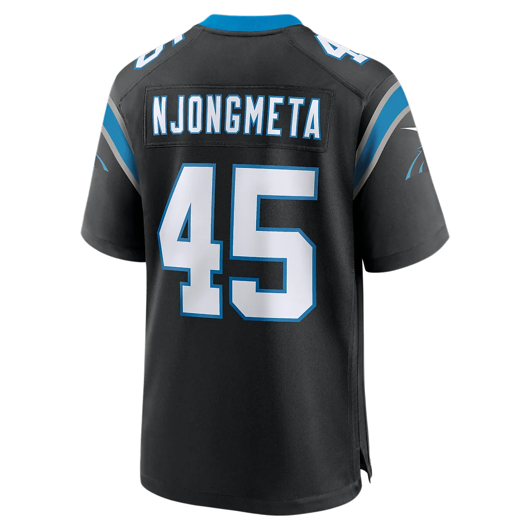 Zennovawear Maema Njongmeta Carolina Panthers Game Jersey - Black