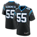 Zennovawear Maema Njongmeta Carolina Panthers Team Game Jersey - Black