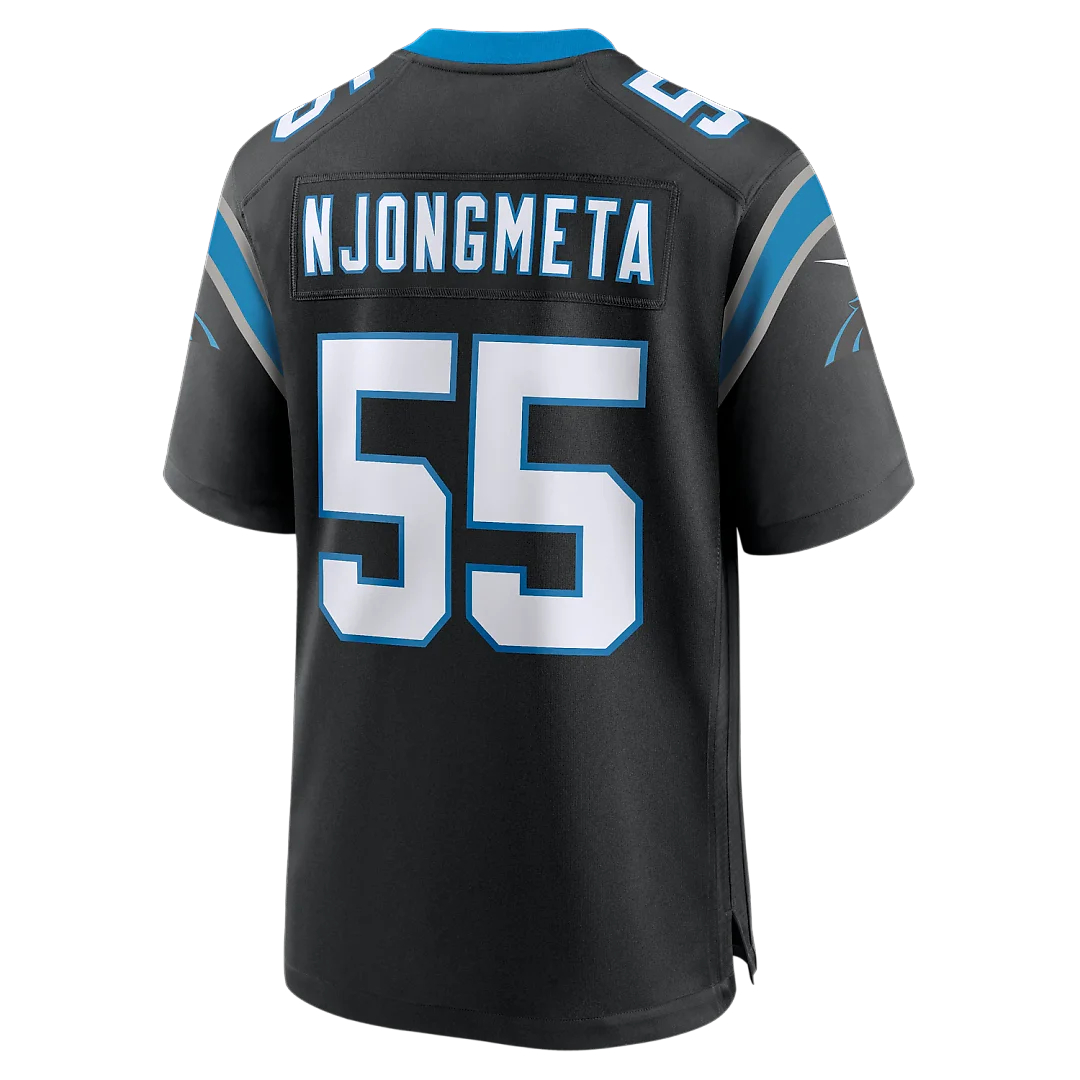 Zennovawear Maema Njongmeta Carolina Panthers Team Game Jersey - Black