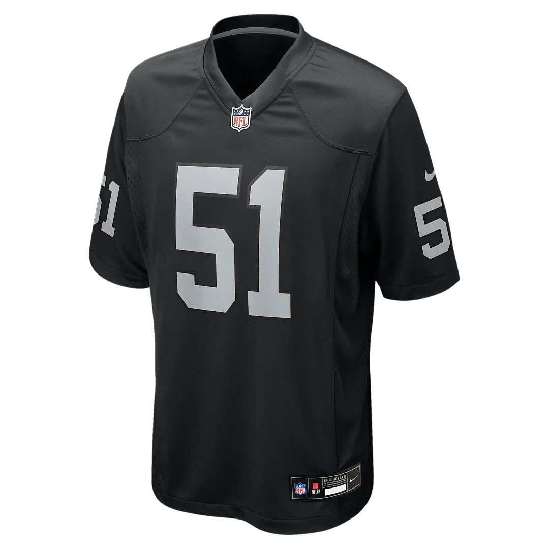 Zennovawear Malcolm Koonce Las Vegas Raiders Game Jersey - Black