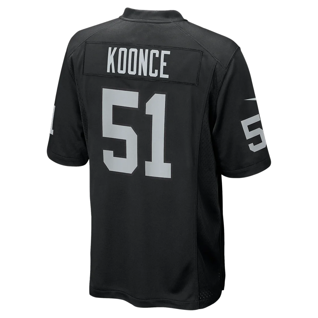 Zennovawear Malcolm Koonce Las Vegas Raiders Game Jersey - Black