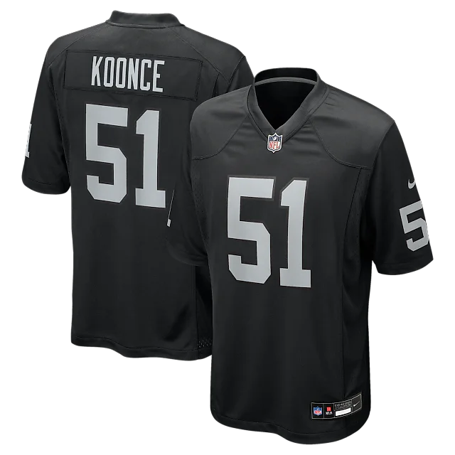 Zennovawear Malcolm Koonce Las Vegas Raiders Game Jersey - Black