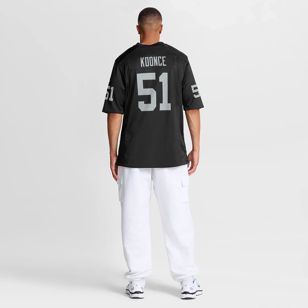 Zennovawear Malcolm Koonce Las Vegas Raiders Game Jersey - Black