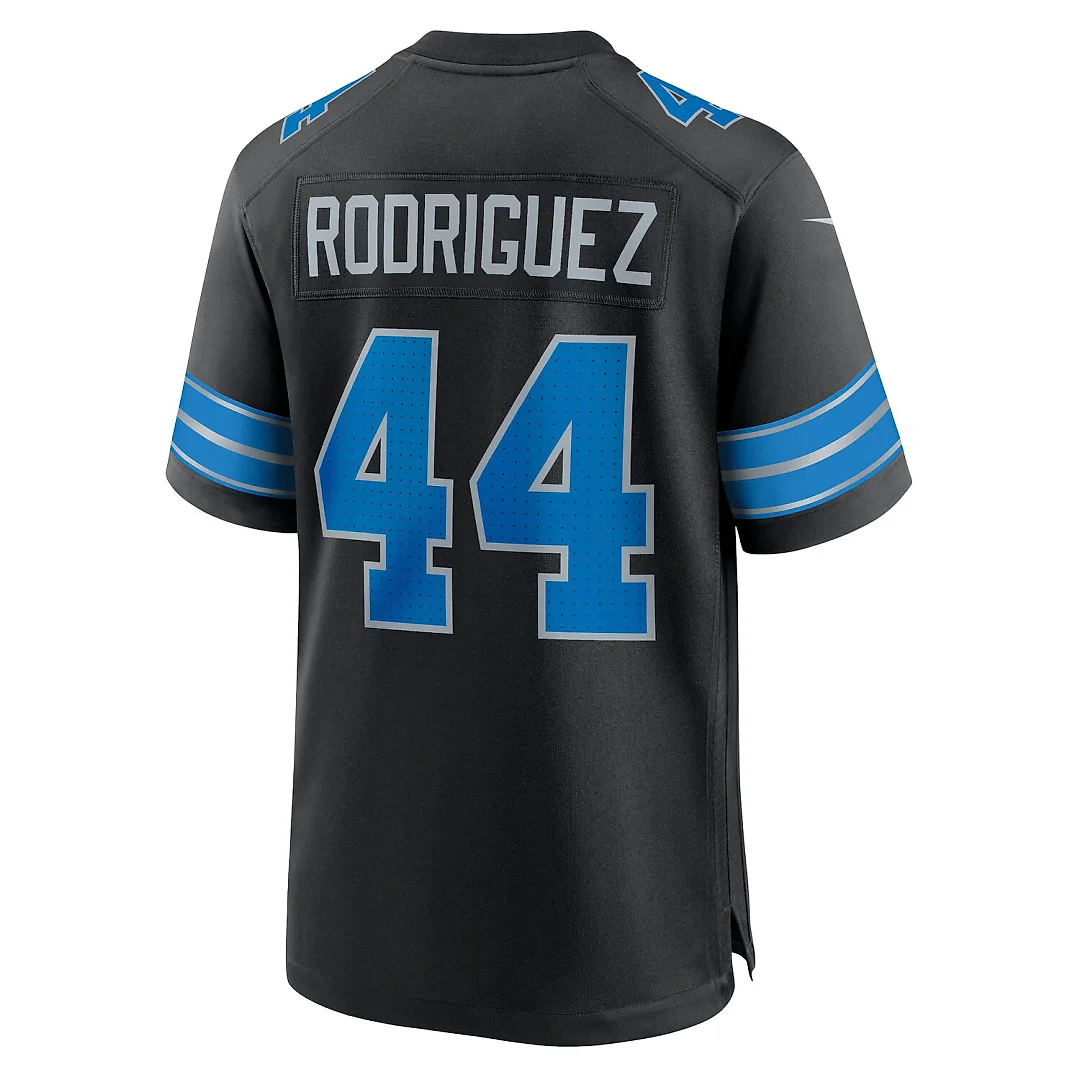 Zennovawear Malcolm Rodriguez Detroit Lions 2nd Alternate Game Jersey - Black