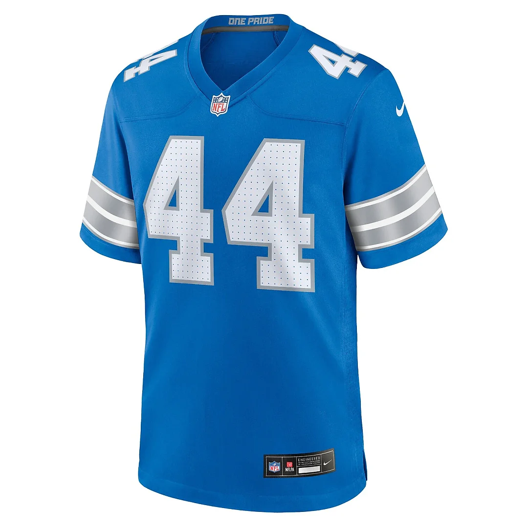 Zennovawear Malcolm Rodriguez Detroit Lions Game Jersey - Blue