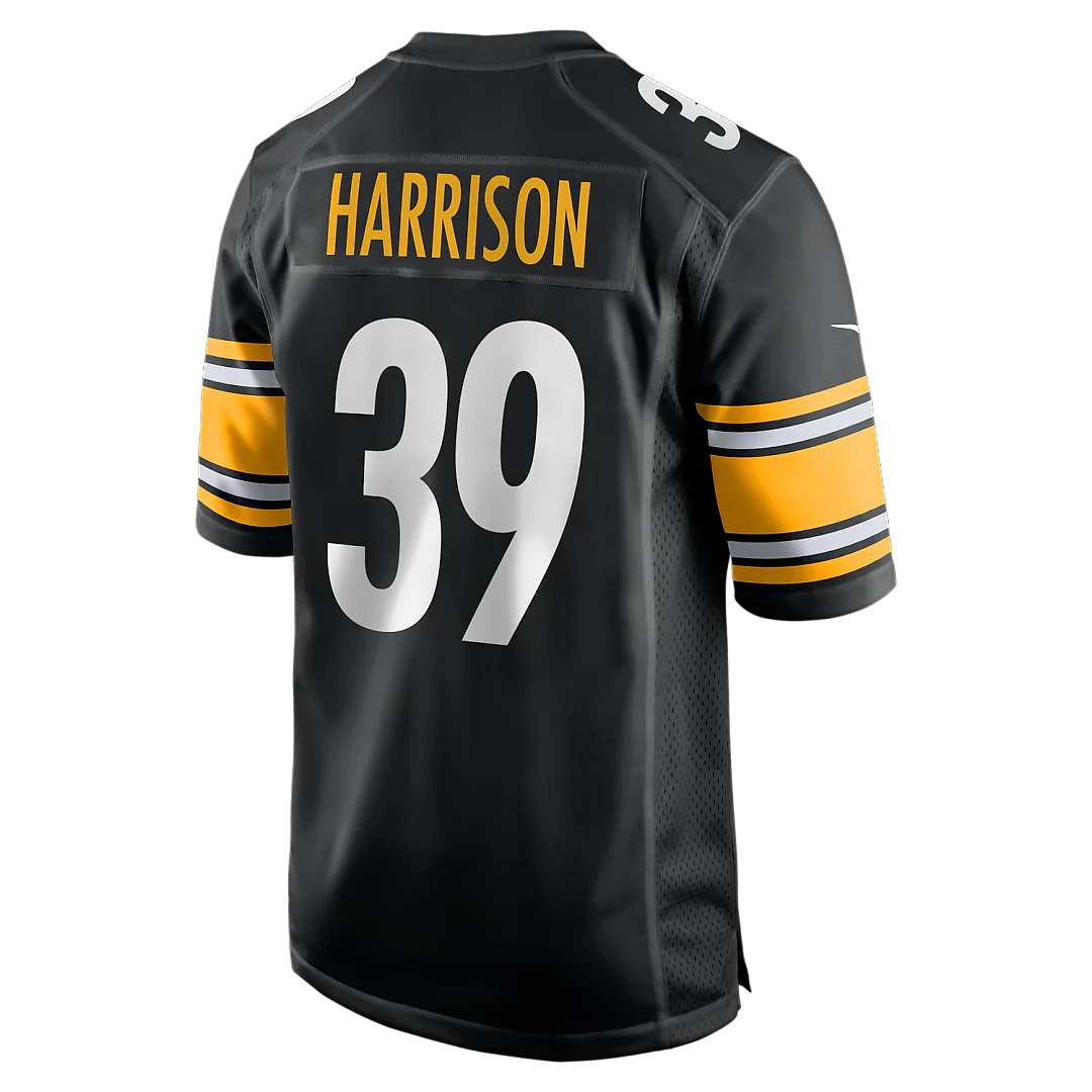 Zennovawear Malik Harrison Pittsburgh Steelers Team Game Jersey - Black