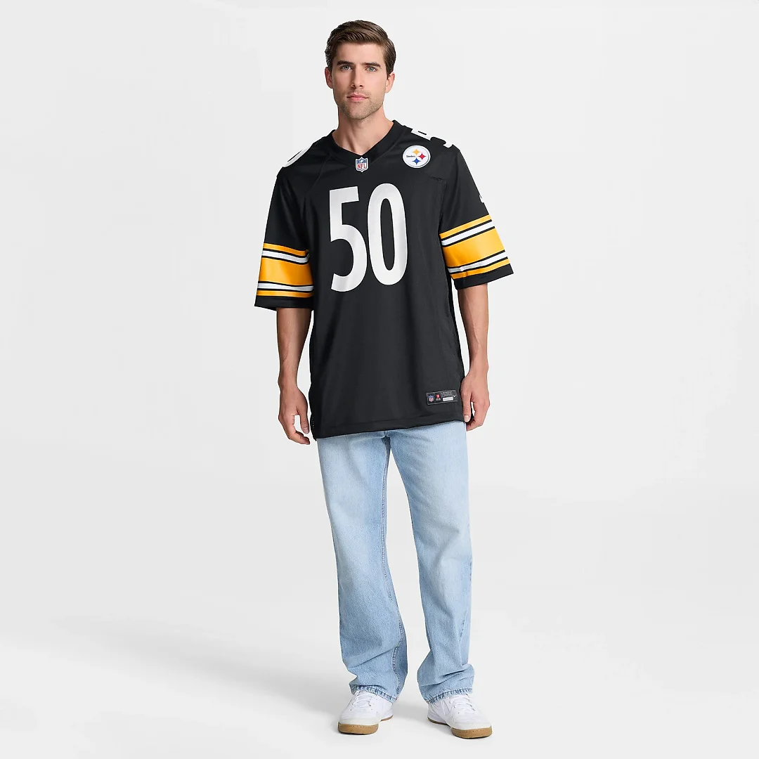 Zennovawear Malik Harrison Pittsburgh Steelers Team Game Jersey - Black