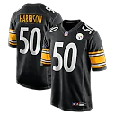Zennovawear Malik Harrison Pittsburgh Steelers Team Game Jersey - Black