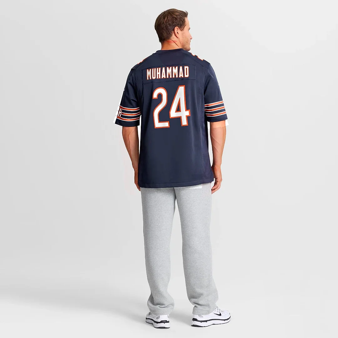 Zennovawear Malik Muhammad Chicago Bears Team Game Jersey - Navy